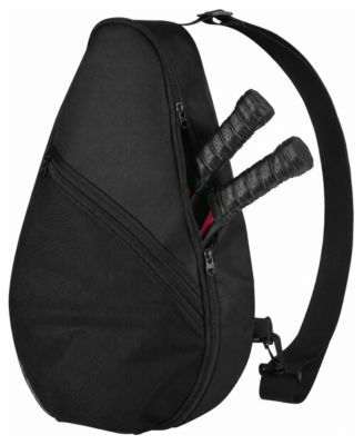 Padel Pickleball Sling Bag 2 Rackets Storage With Mesh Pocket Adjustable Strap