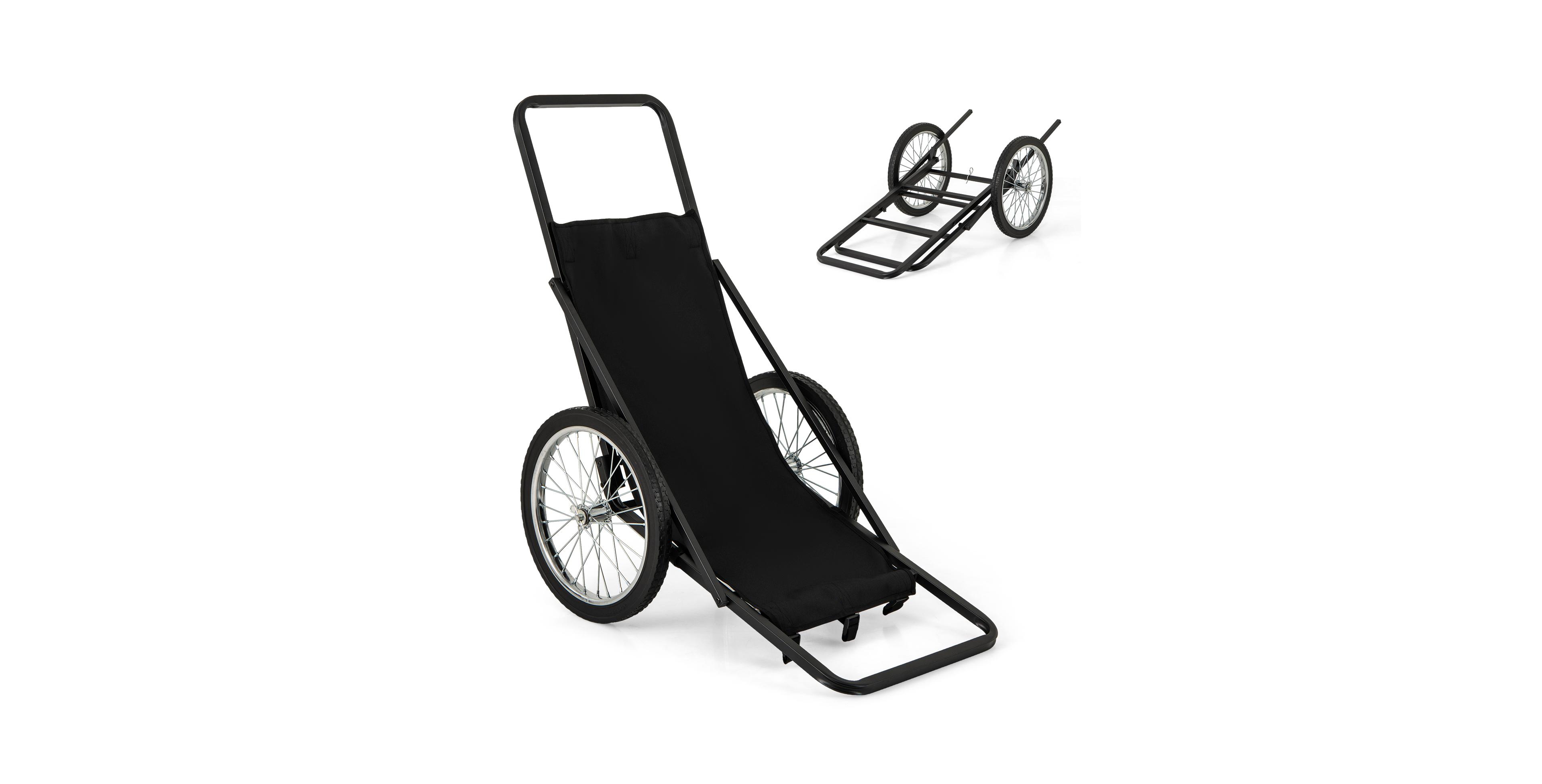 Mecale Folding Deer Game Cart with Polyester Liner and 550 lb Capacity