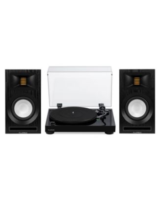 RT81 Belt-Driven 120W Turntable with Ri71 Powered Bookshelf Speakers