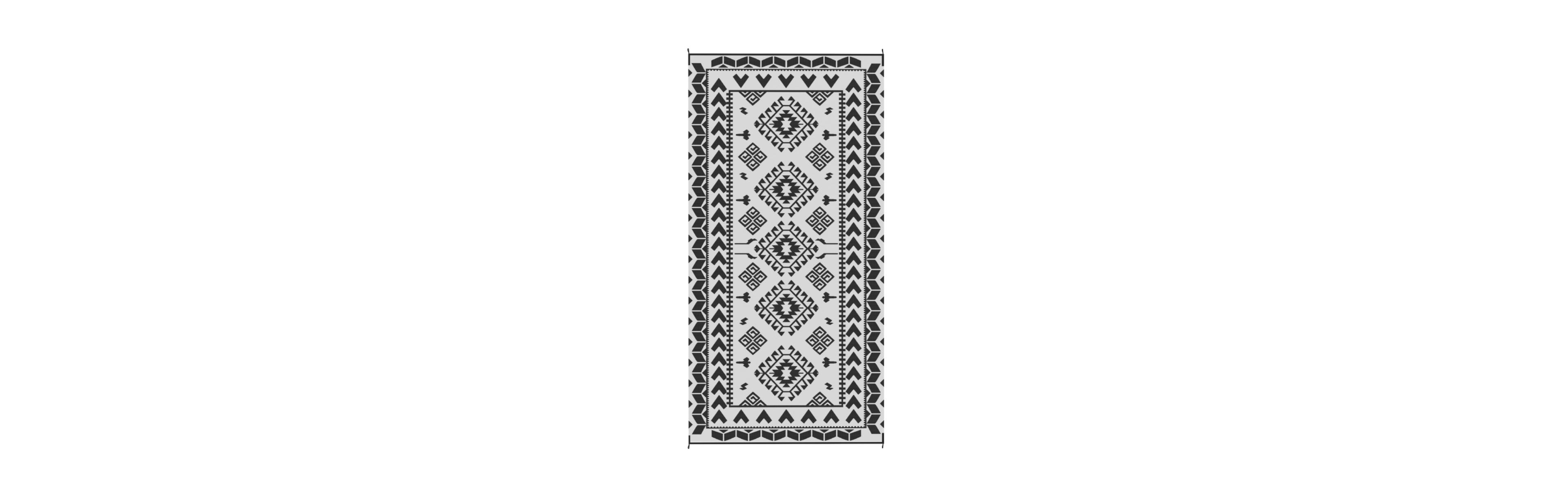 Sevorley Reversible Outdoor Rug 310g/m Polypropylene, Non-Woven Fabric Construction