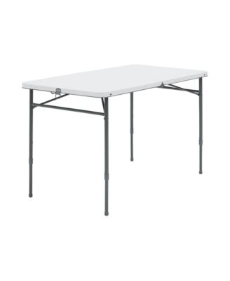4 Foot Fold-in-Half Adjustable Folding Table, Shipment from, Convenient Portability: Designed for easy