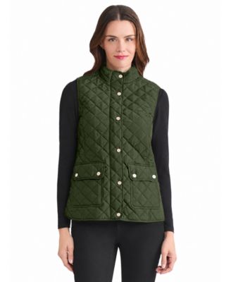 Petite Quilted Lined Vest