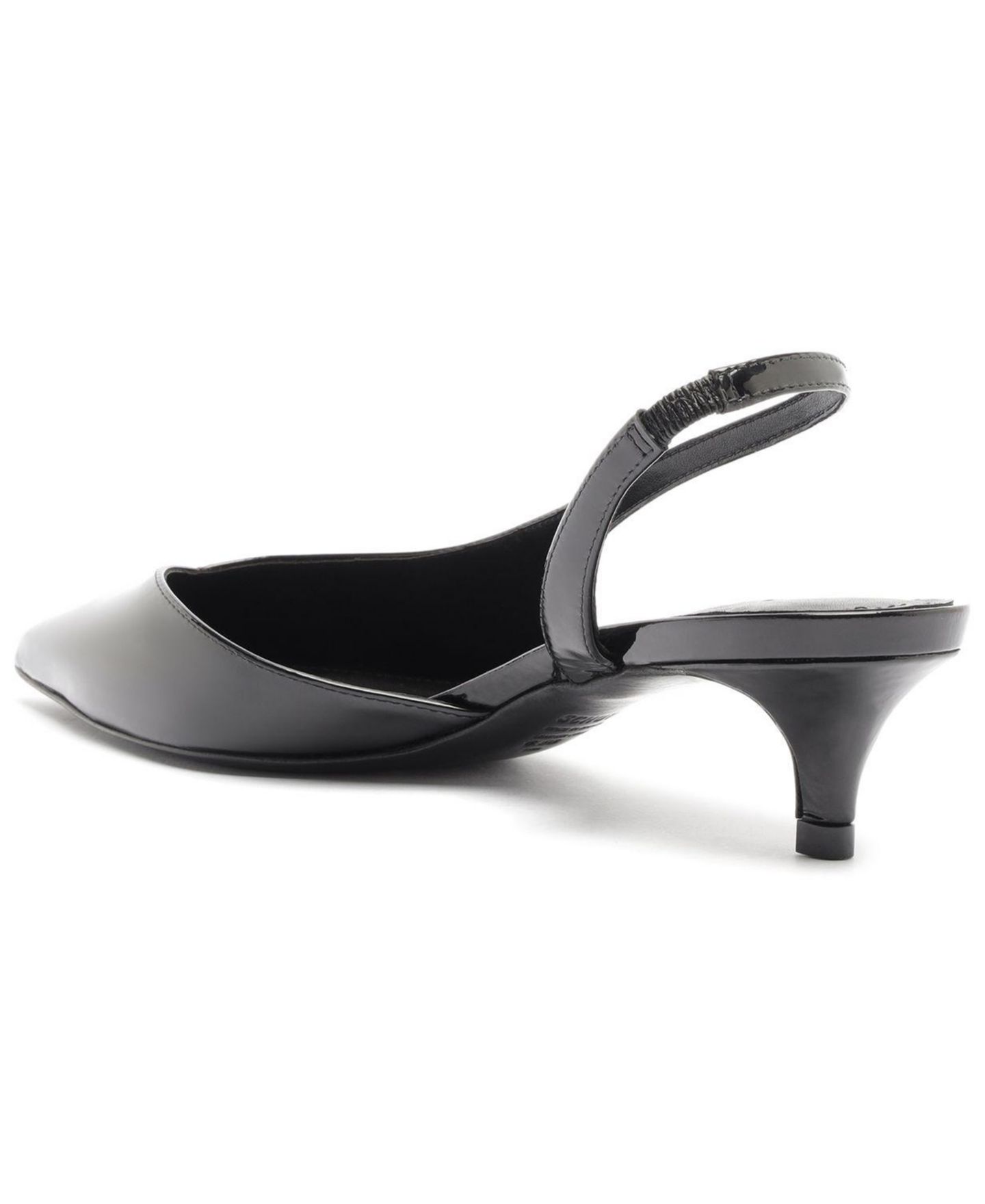 Женские туфли Schutz Alessia Low Slingback Kitten Heel Pointed Toe, цвет: Чёрный — фото 7