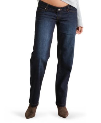 Under-the-Bump Straight-Leg Jeans