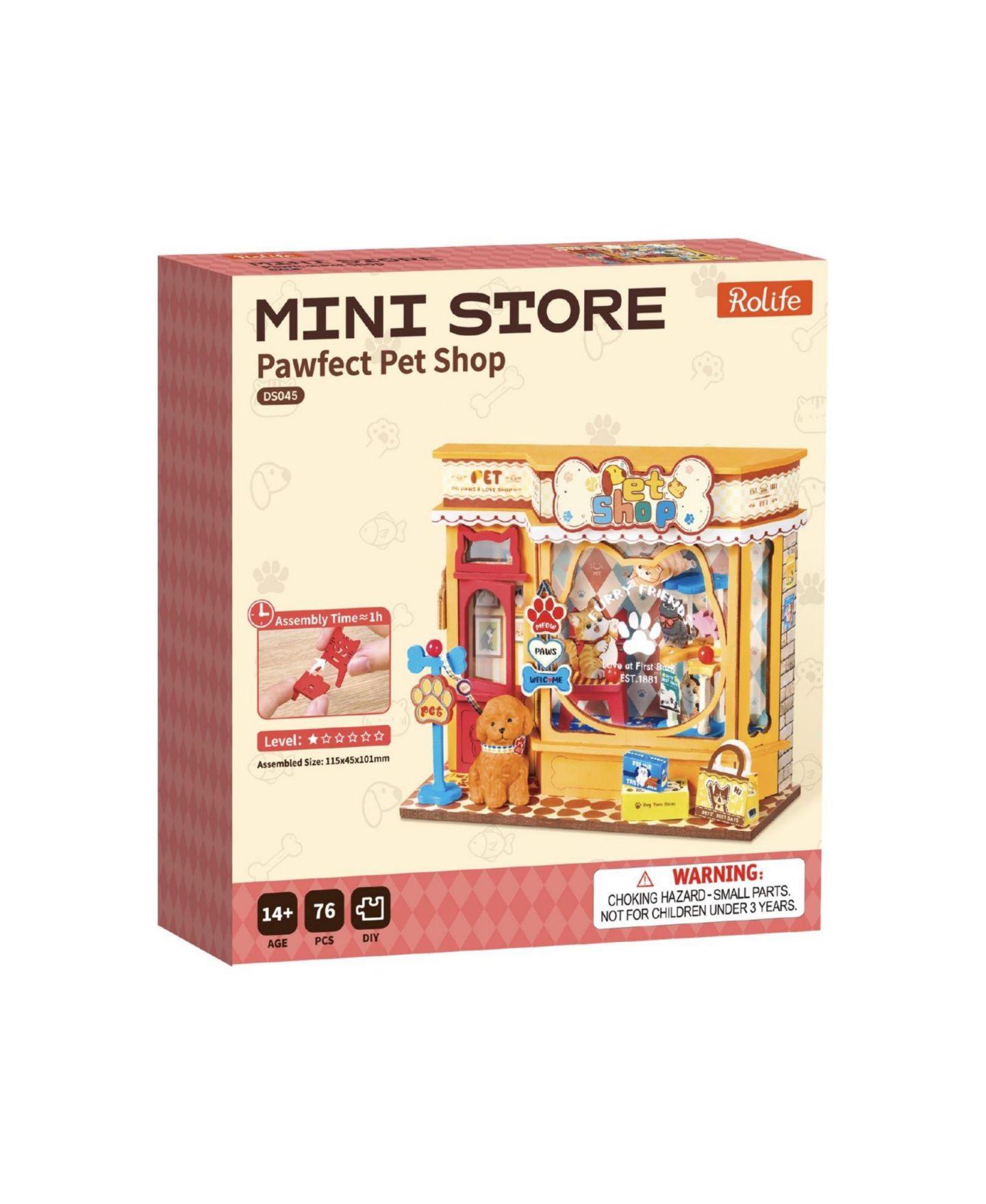 Детский конструктор Robotime Sweetie's Donut Shop 76-Piece Miniature Building Set, Ages 14+ — фото 6