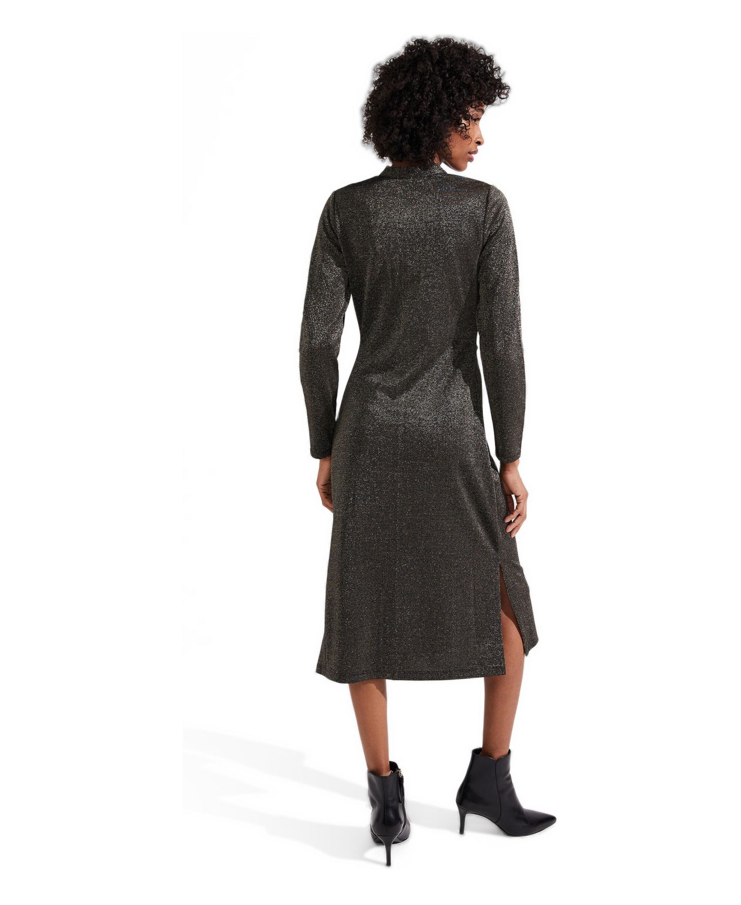 Женское платье Hobbs London Mini, цвет: Золотой — фото 3