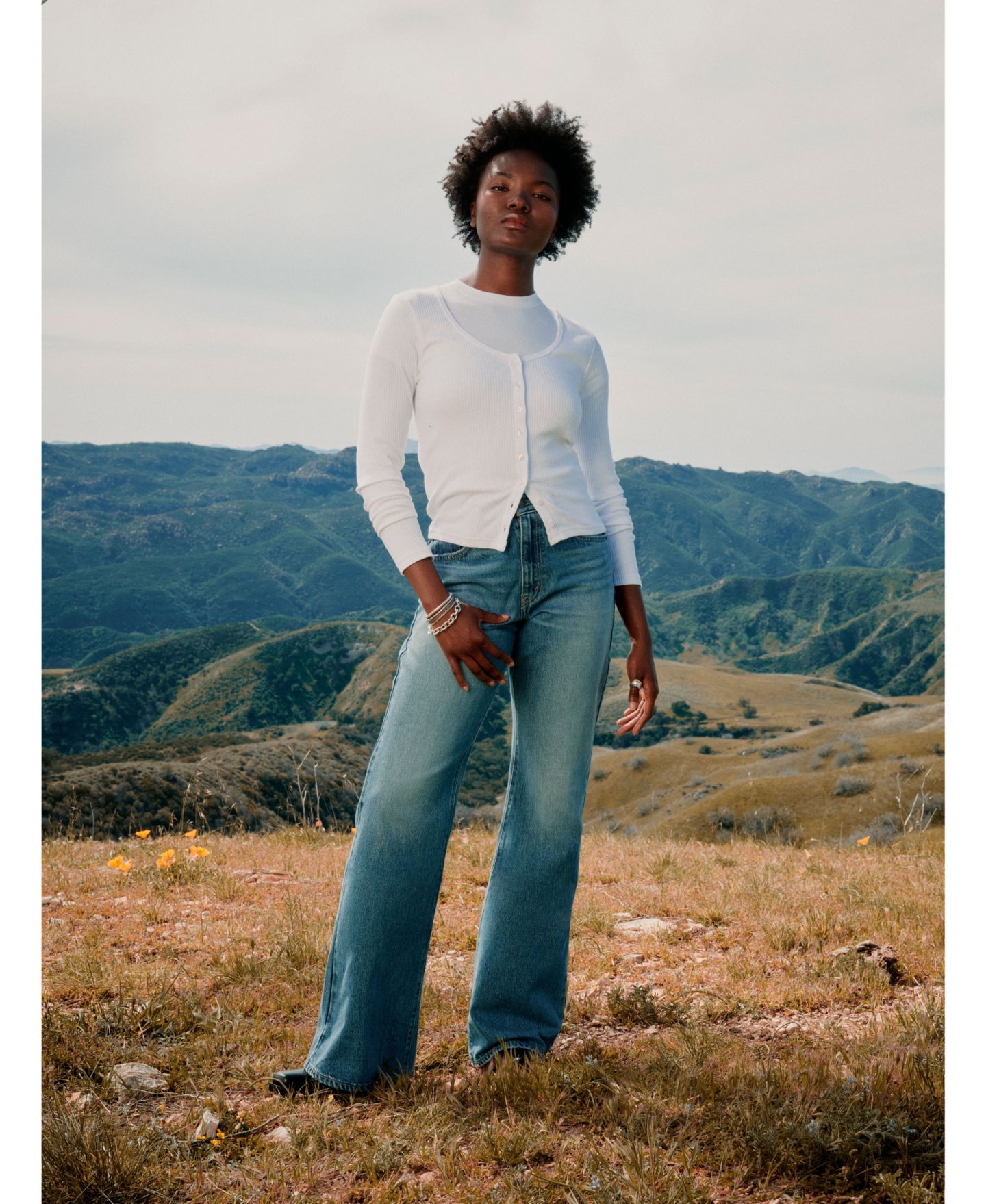 Женские джинсы Levi's Cinch High-Waisted Flare, цвет: Средняя варка, вариант 1 — фото 8