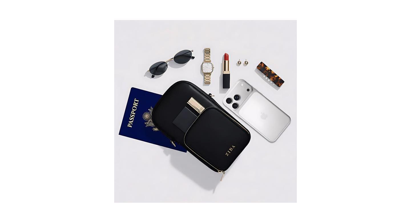 Женские сумки Ziba London Traveler complete set, цвет: Чёрный — фото 6