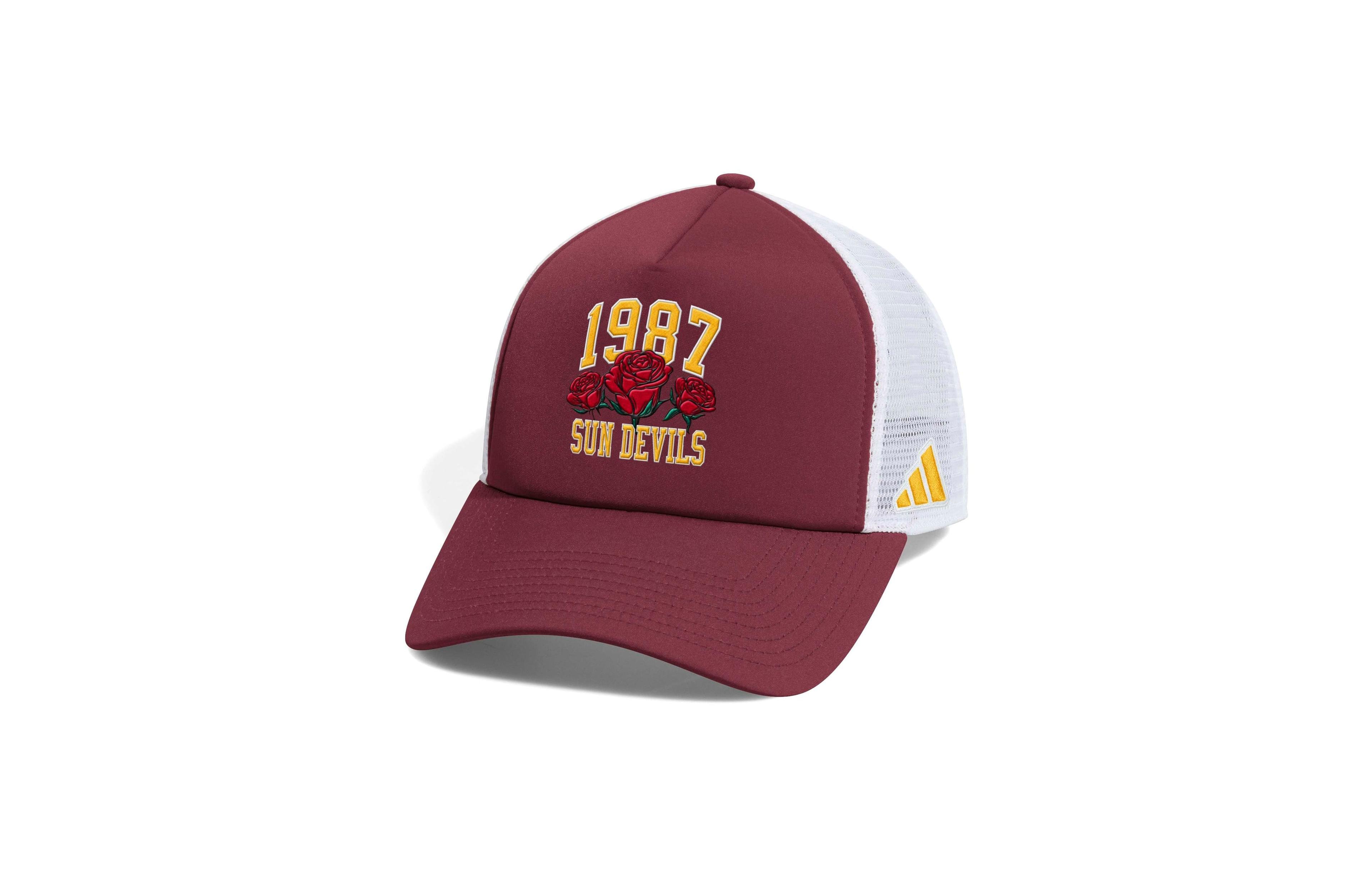 Adidas Men's Maroon Arizona State Sun Devils Roses Devils Foam Front Trucker Adjustable Hat