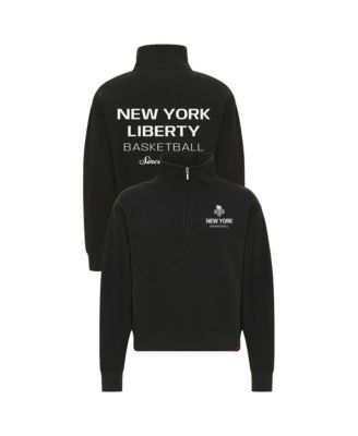 Women's Anthracite New York Liberty Athletic Club Collection Marant Quarter-Zip Pullover