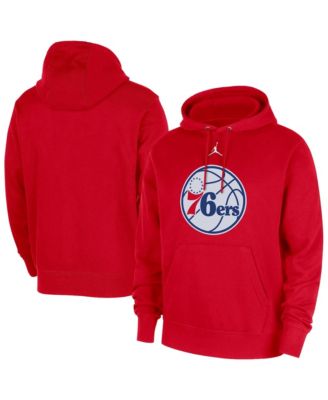 Men's Red Philadelphia 76ers Statement Edition Club Fleece Hoodie