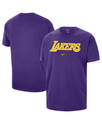 Men's Purple Los Angeles Lakers Twill Logo T-Shirt