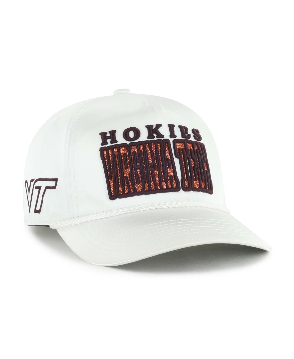 '47 Brand Women's White Virginia Tech Hokies Outspoken Hitch Adjustable Hat - White