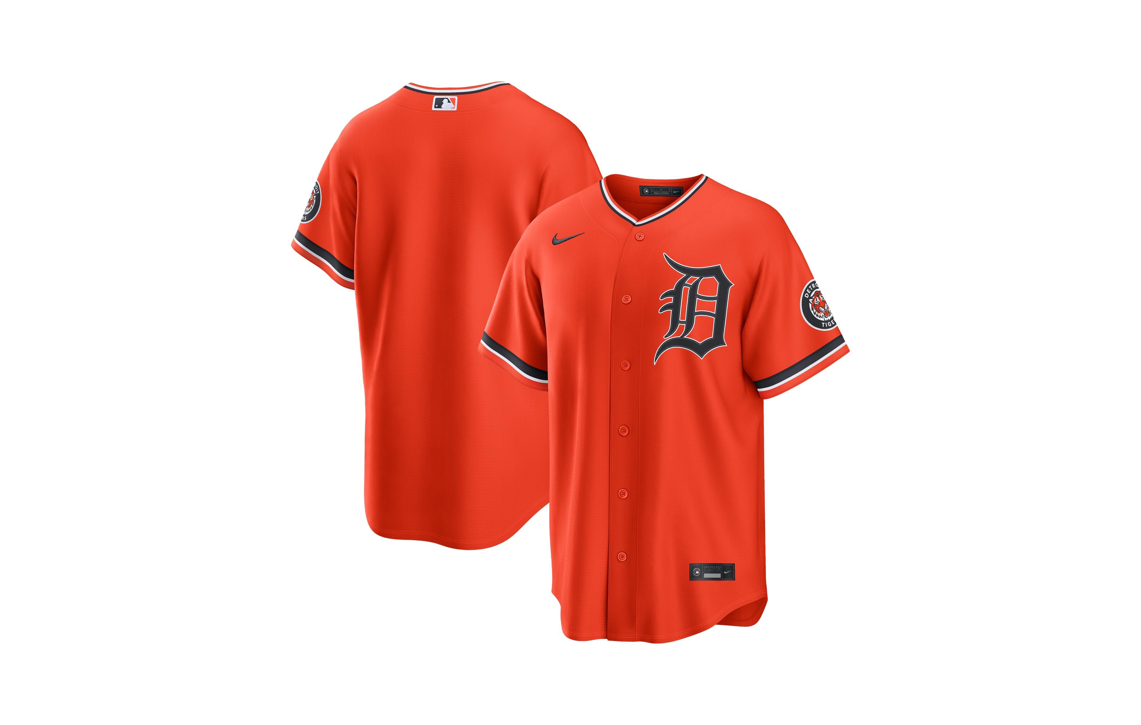 Nike Men's Orange Detroit Tigers Alternate Stadium Jersey