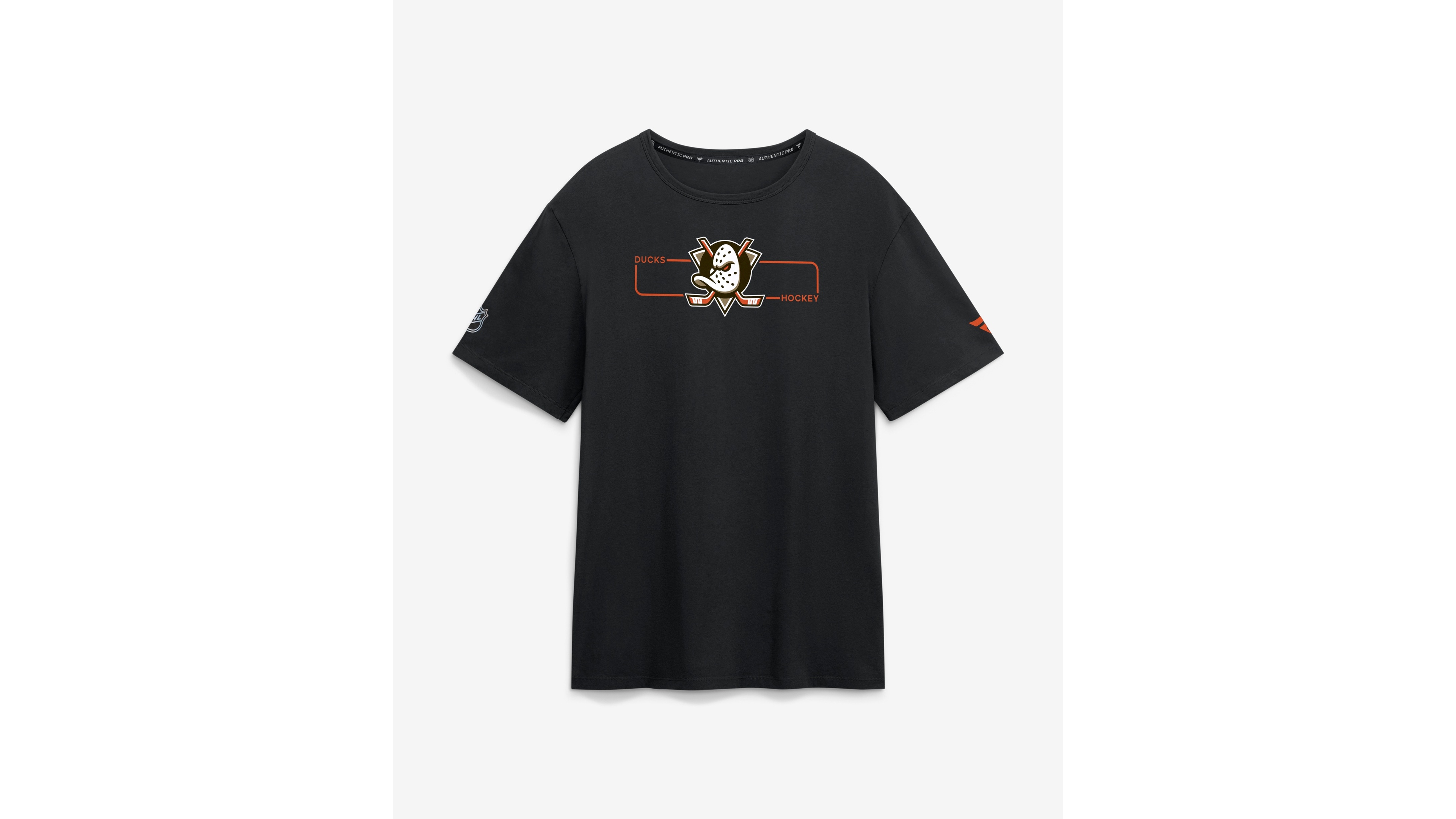 Fanatics Men's Black Anaheim Ducks Authentic Pro Primary Logo T-Shirt