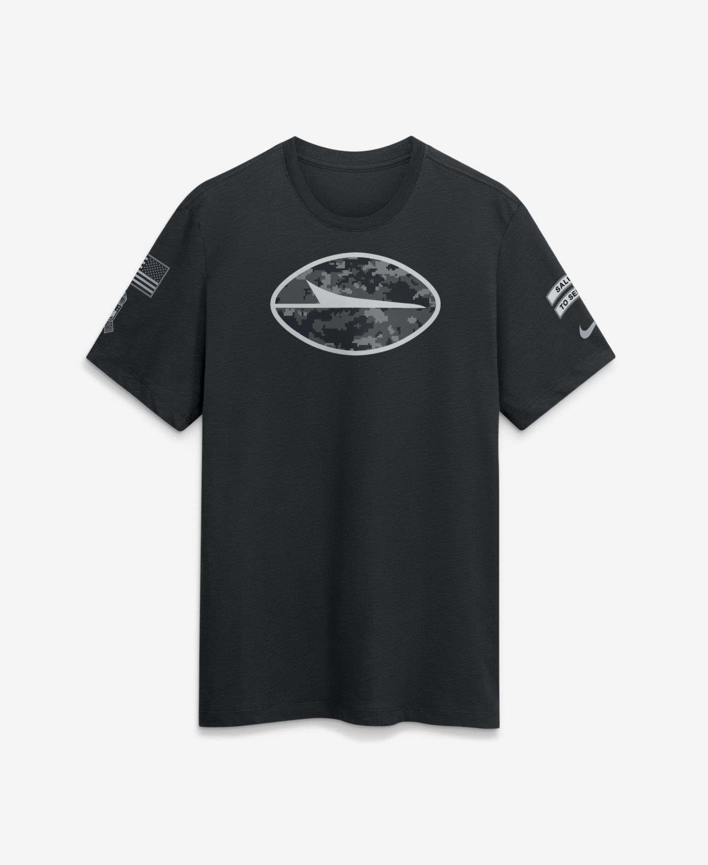 Мужская футболка Nike Black New York Jets 2026 Salute to Service Slub — фото 1