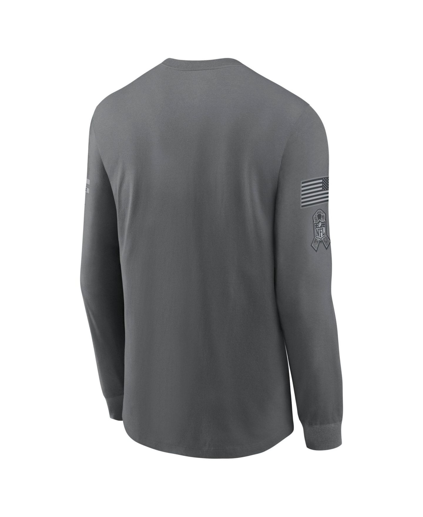 Мужская футболка Nike Gray Los Angeles Chargers 2026 Salute to Service Long Sleeve — фото 4