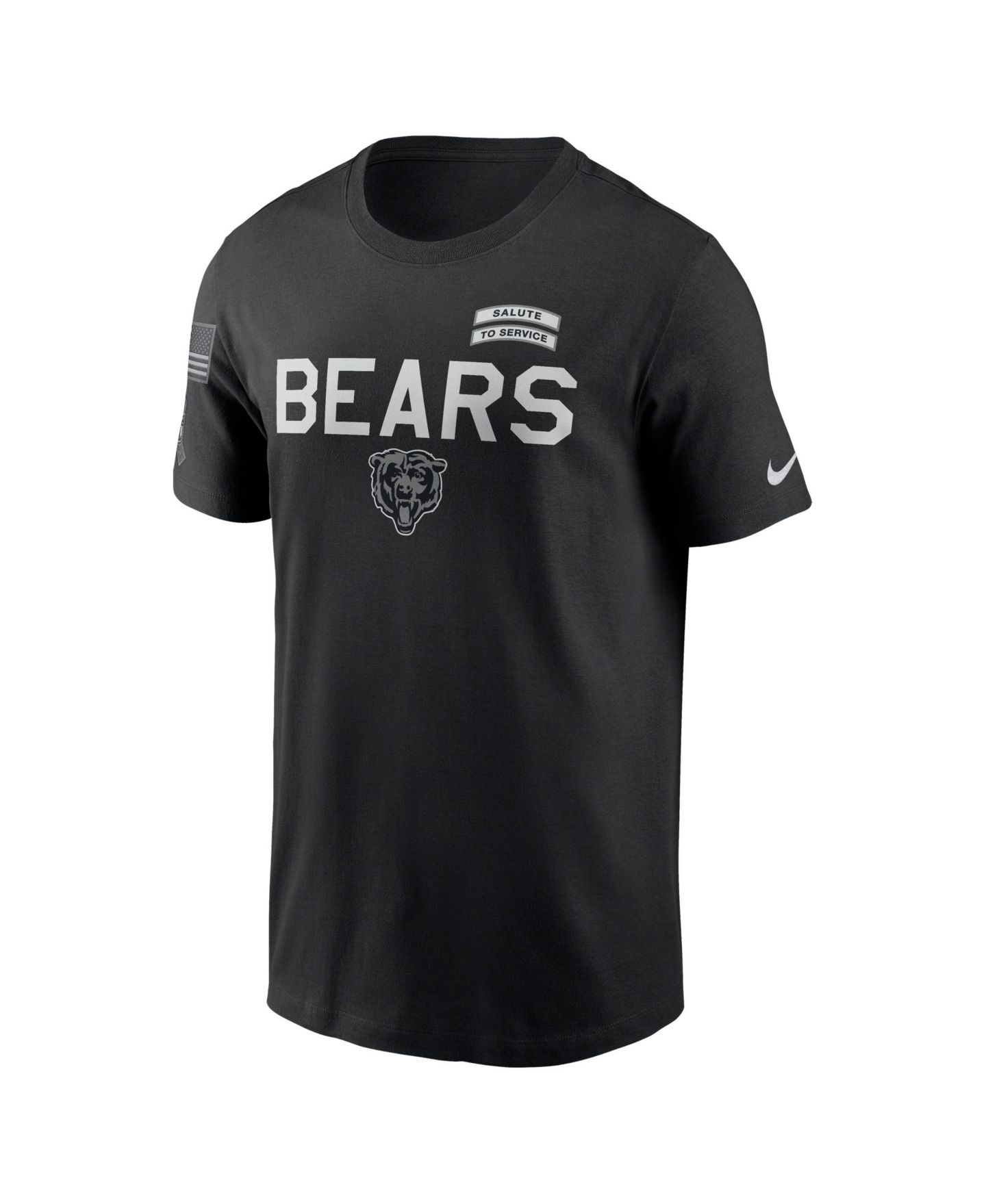 Мужская футболка Nike Black Chicago Bears 2026 Salute to Service Sideline Dri-FIT — фото 3