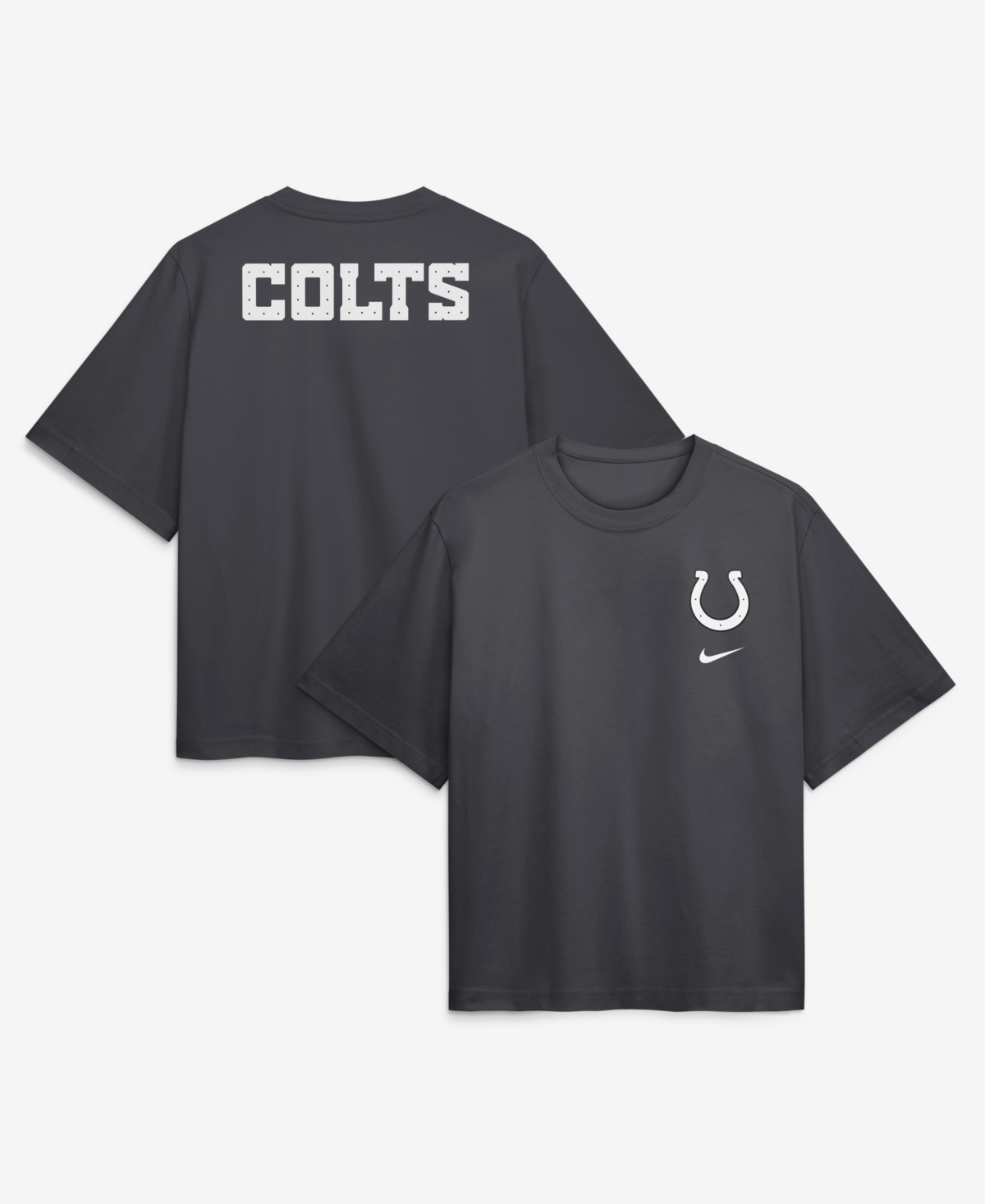 Nike Women's Anthracite Indianapolis Colts 2026 Rivalries Collection Boxy T-Shirt