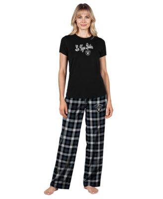 Women's Black Las Vegas Raiders Highland Sleep Set