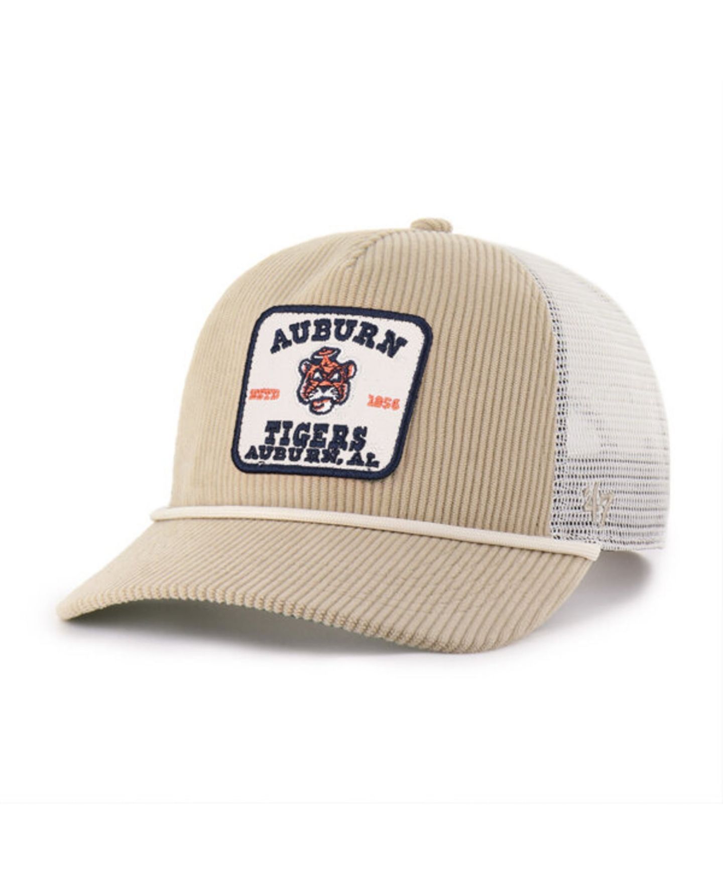 Кепка '47 Brand Khaki Auburn Tigers Cordlandia Hitch Adjustable Hat — фото 1