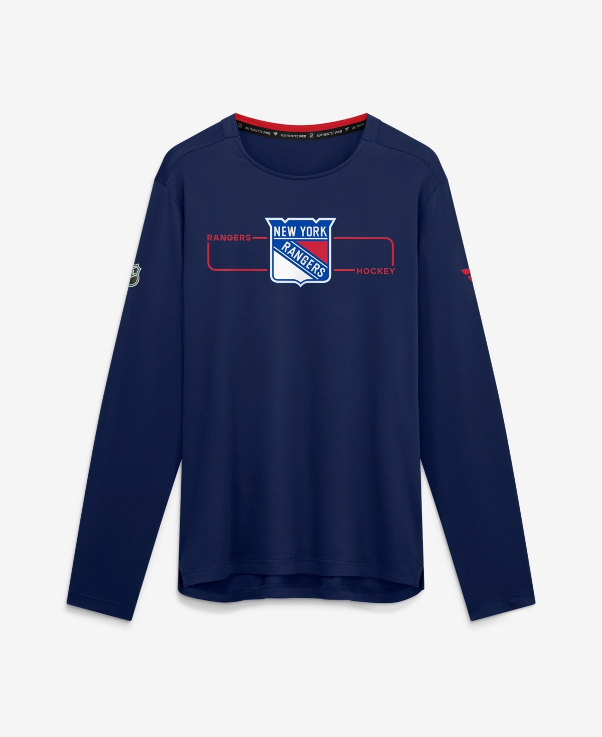 Fanatics Men's Navy New York Rangers Authentic Pro Rink Tech Long Sleeve T-Shirt