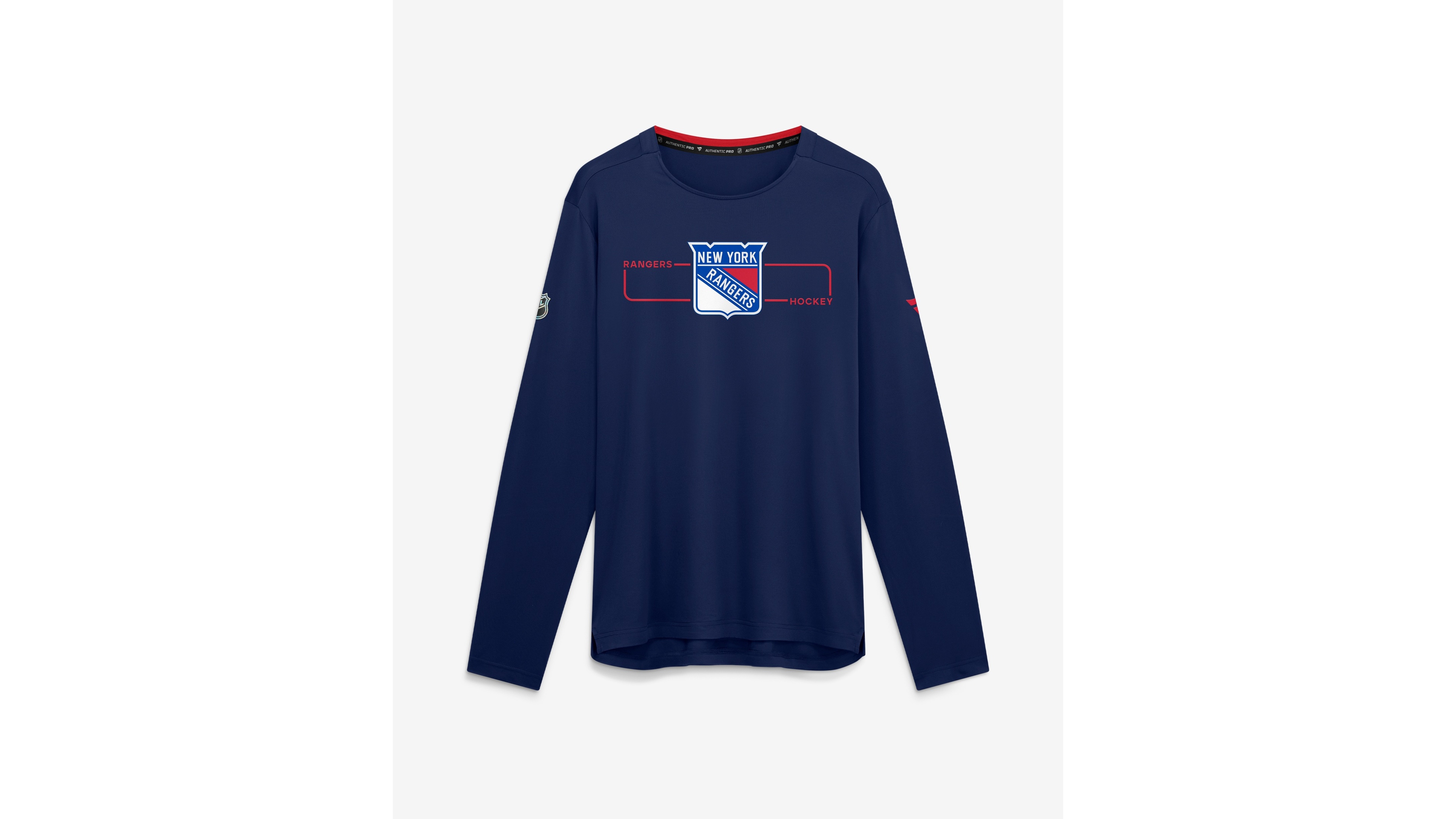 Fanatics Men's Navy New York Rangers Authentic Pro Rink Tech Long Sleeve T-Shirt
