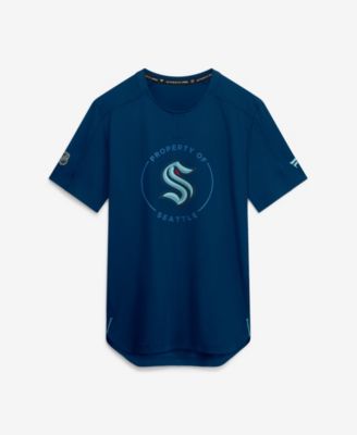 Men's Deep Sea Blue Seattle Kraken Authentic Pro Train Performance T-Shirt