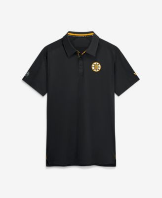 Men's Black Boston Bruins Authentic Pro Rink Polo Shirt