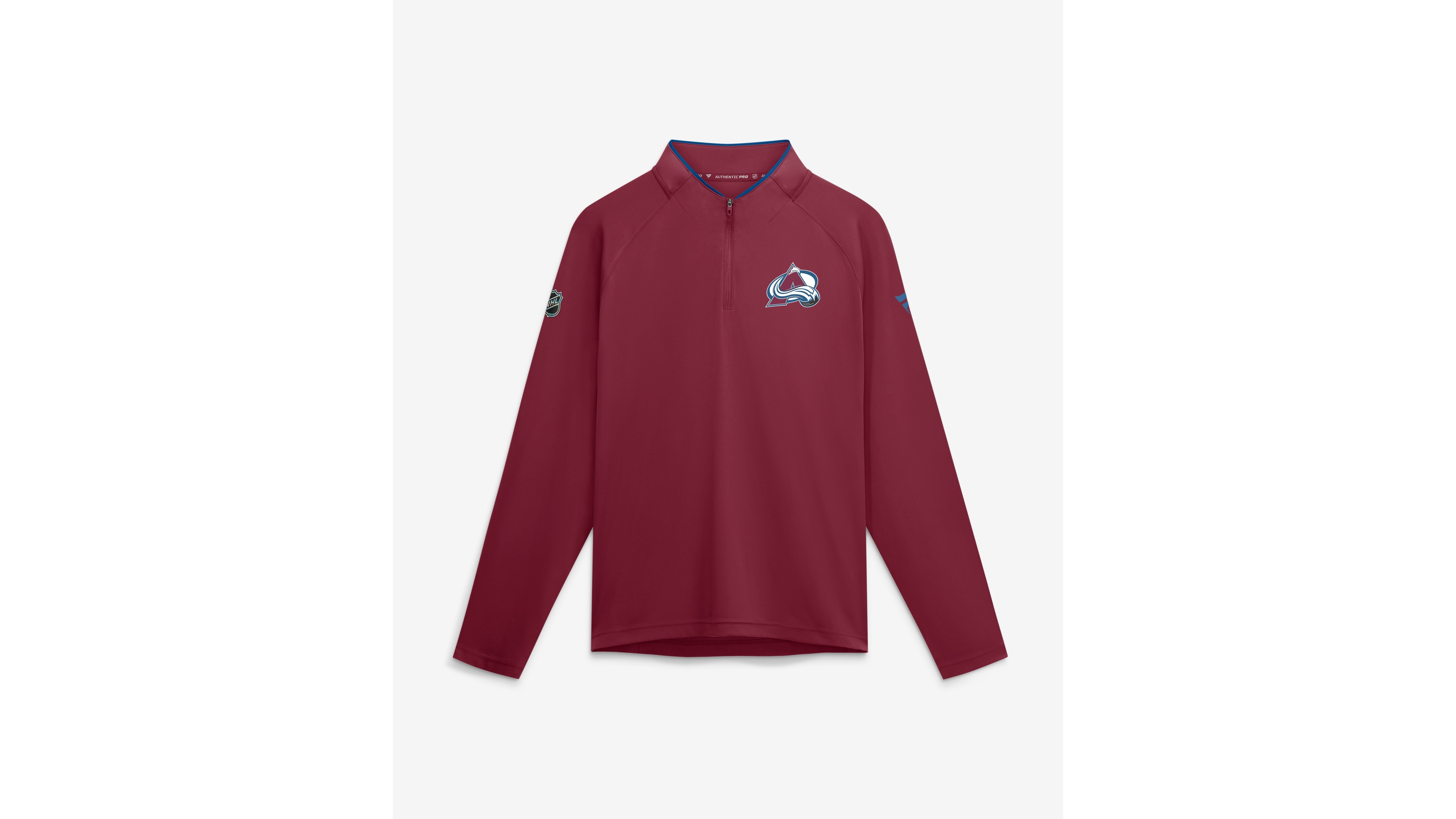 Fanatics Men's Burgundy Colorado Avalanche Authentic Pro Rink Raglan Lightweight Quarter-Zip Pullover