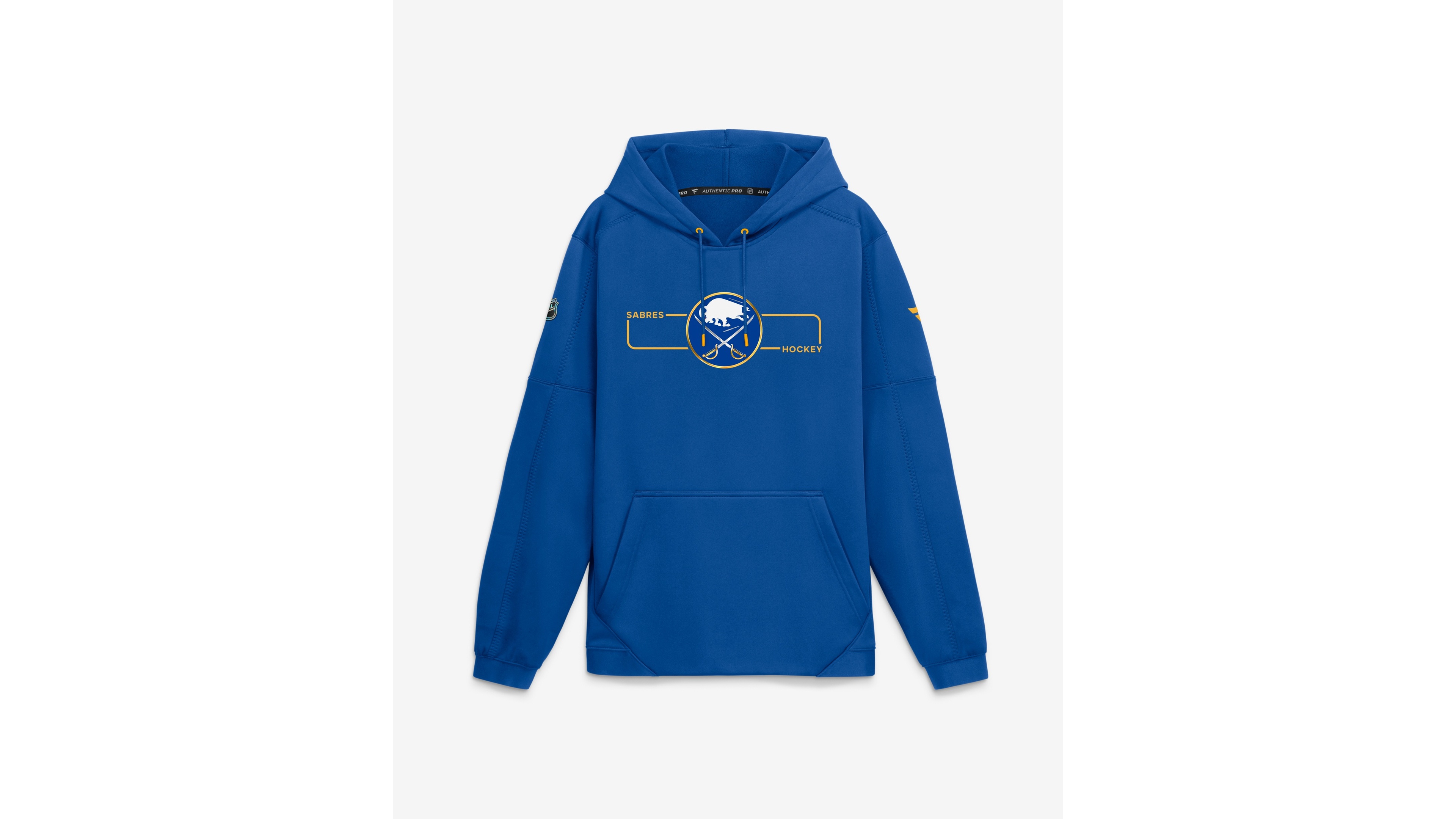 Fanatics Men's Royal Buffalo Sabres Authentic Pro Rink Fleece Pullover Hoodie