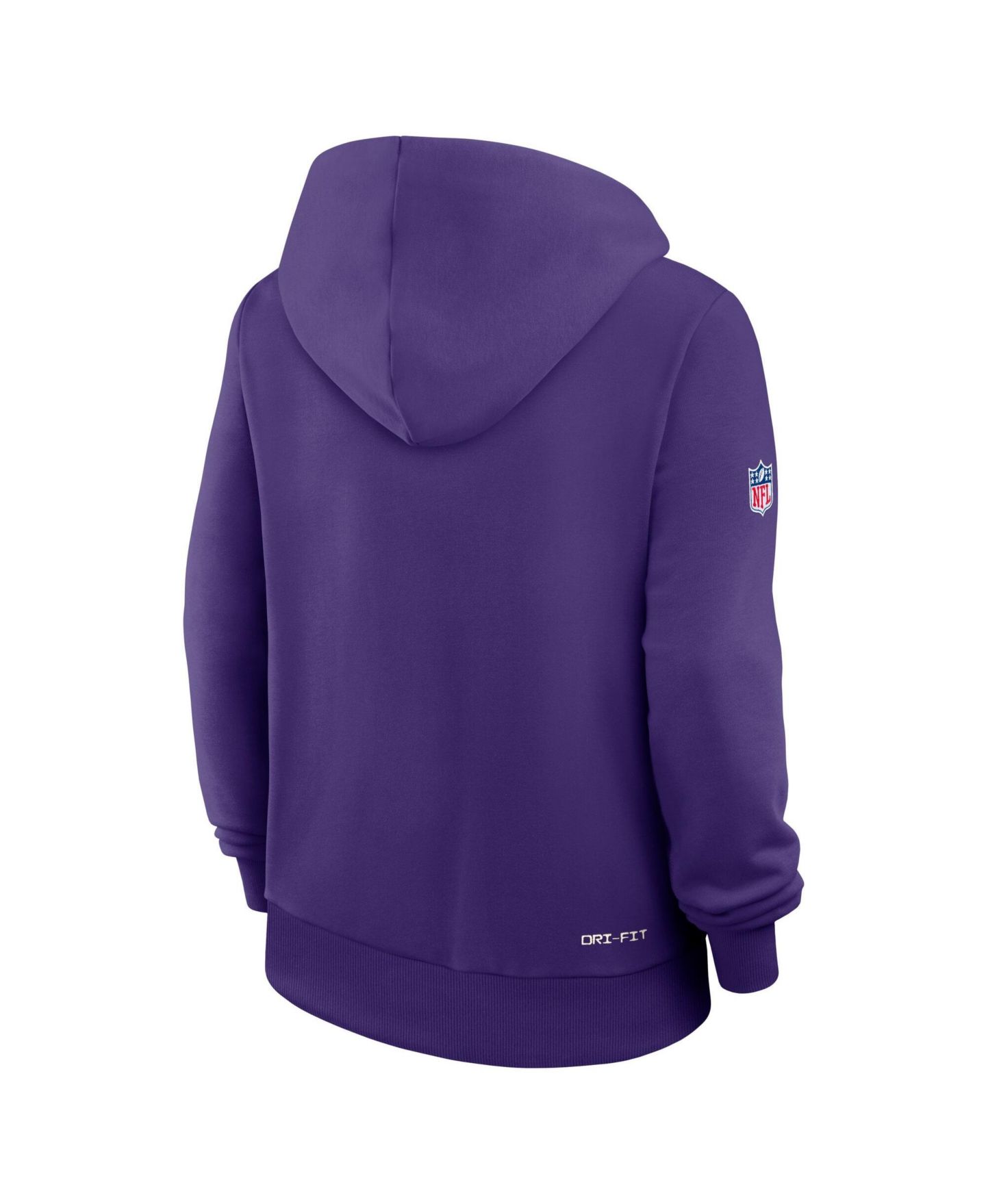 Женское худи Nike Purple Minnesota Vikings Sideline Standard Issue Dri-FIT — фото 4