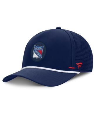 Men's Navy New York Rangers Authentic Pro Rink Vented A-Frame Adjustable Hat