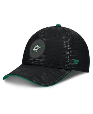 Men's Black Dallas Stars Authentic Pro Rink Debossed Stretch Fit Hat