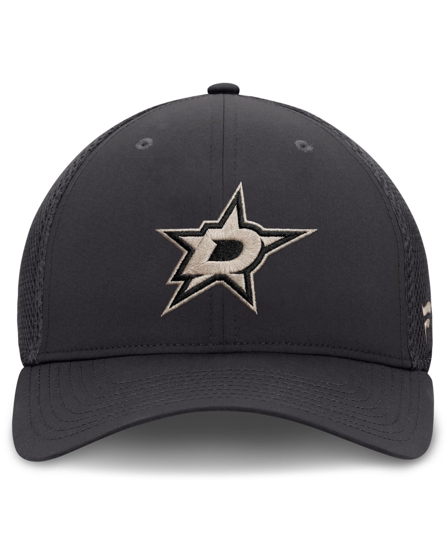 Мужской головной убор Fanatics Charcoal Dallas Stars Authentic Pro Road Meshback Stretch Hat — фото 2