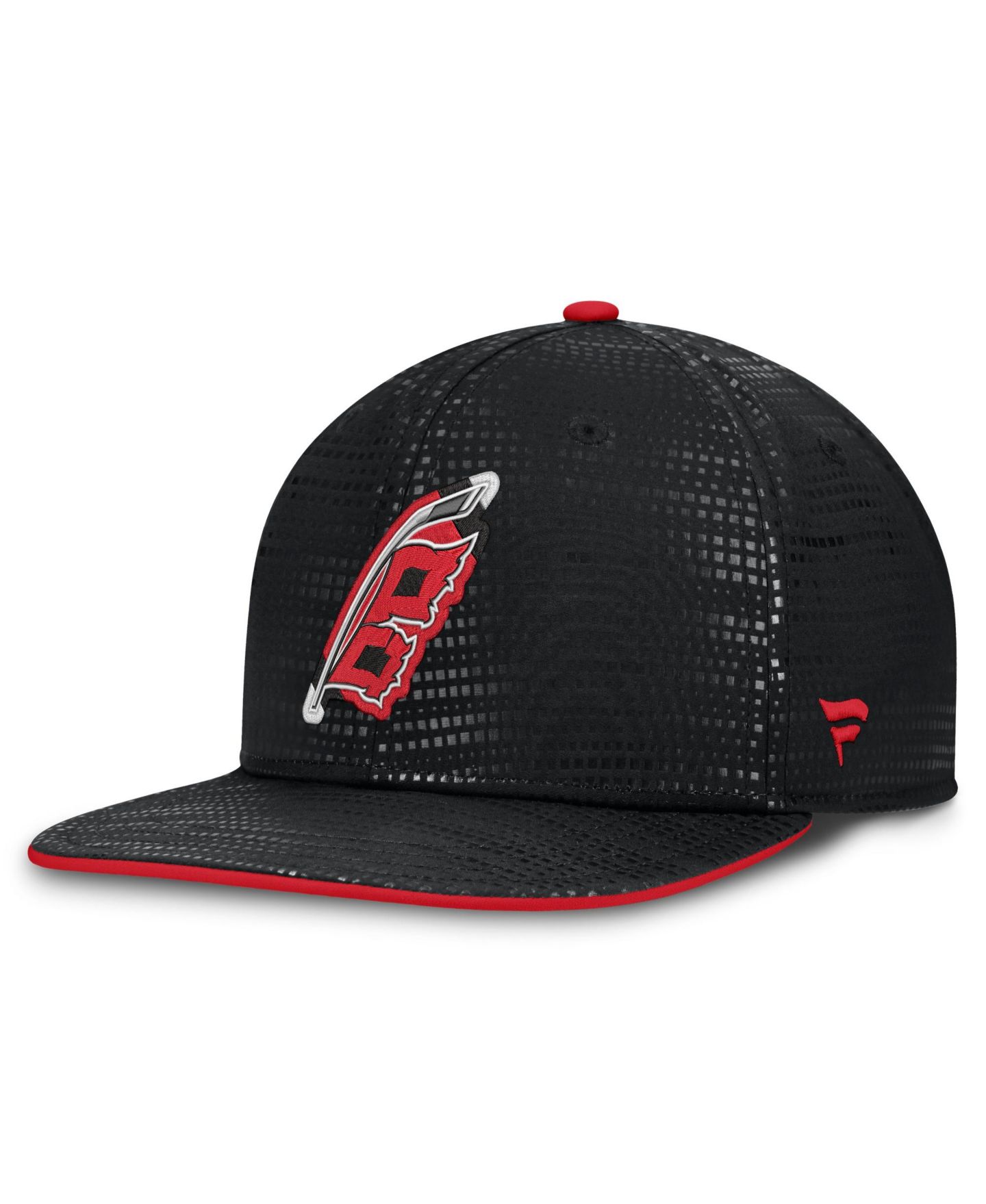 Мужская кепка Fanatics Black Carolina Hurricanes Alternate Authentic Pro Rink Snapback Hat — фото 1