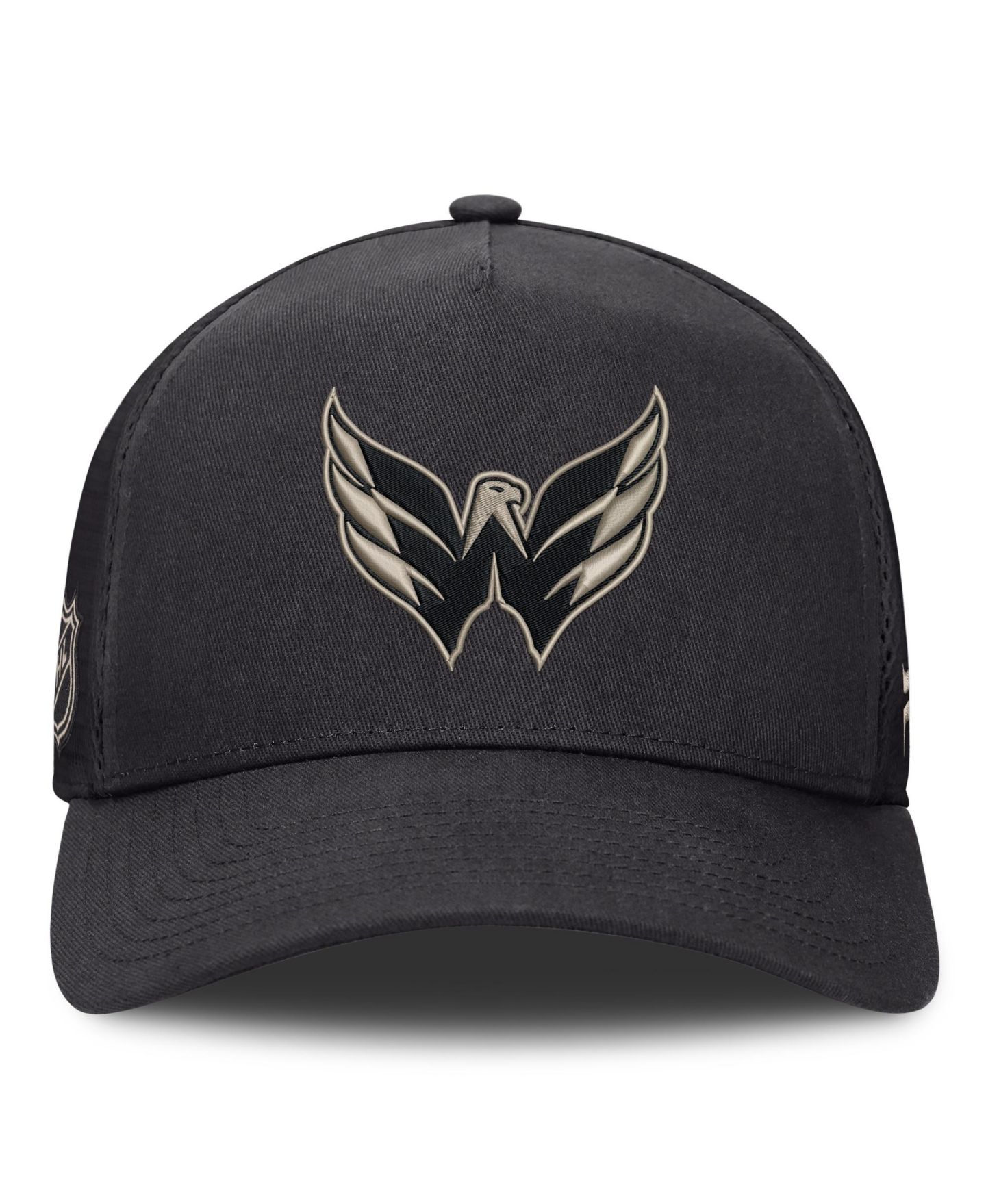 Мужской головной убор Fanatics Charcoal Washington Capitals Road Soft Wash A-Frame Meshback Hat — фото 2