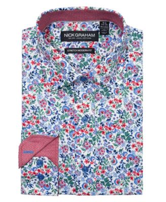 Men's Botanical Floral Dress Shirt