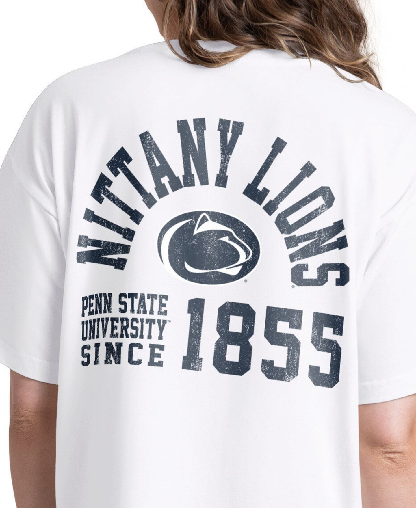 Женская футболка Starter White Penn State Nittany Lions Advantage Cropped — фото 4