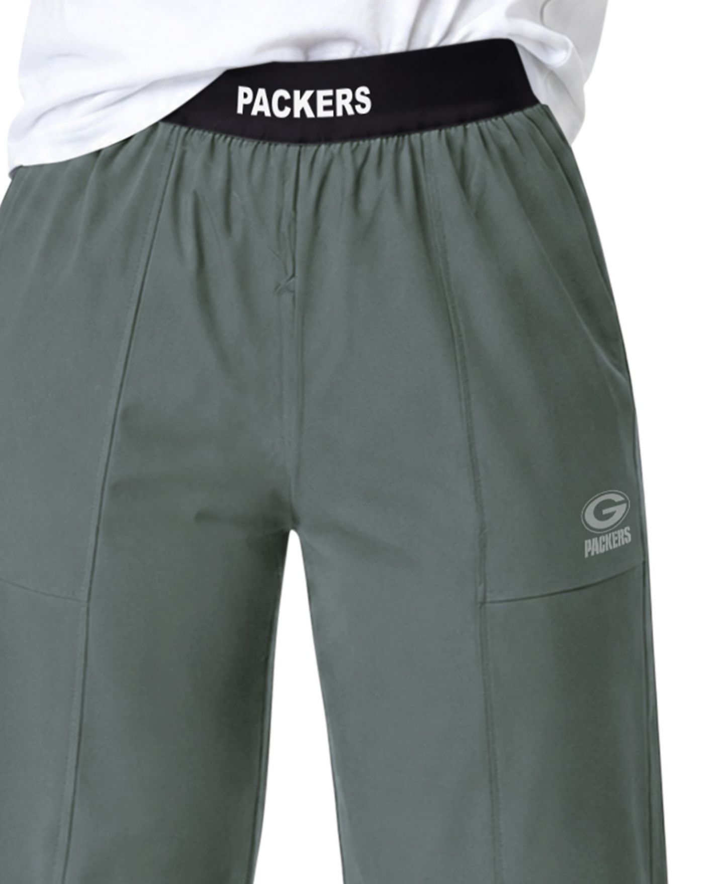 Женские брюки Starter Green Bay Packers Athleisure Wide-Leg — фото 3