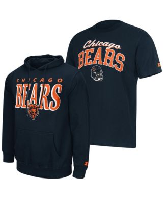 Men's Navy Chicago Bears Logo T-Shirt Hoodie Set