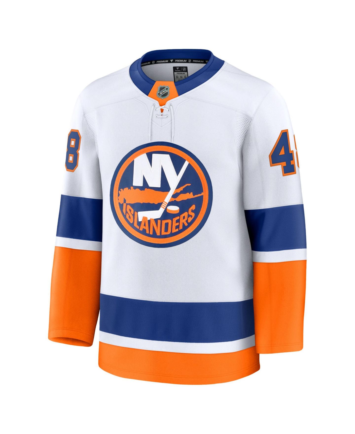 Мужской топ Fanatics Matthew Schaefer White New York Islanders Away Premium Jersey — фото 2