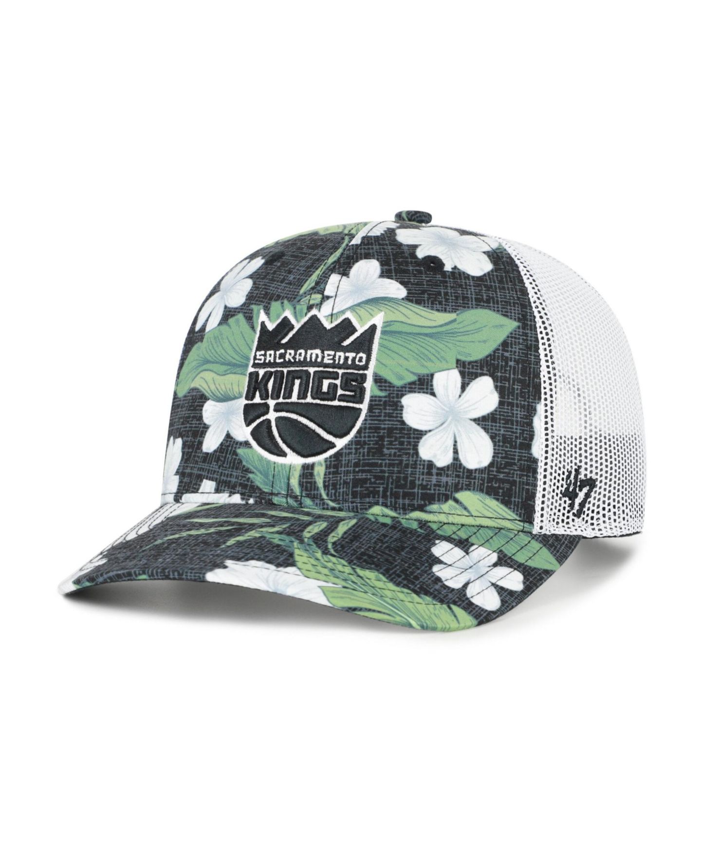 Мужская кепка '47 Brand Black Sacramento Kings Beach Side Trucker Adjustable Hat — фото 1