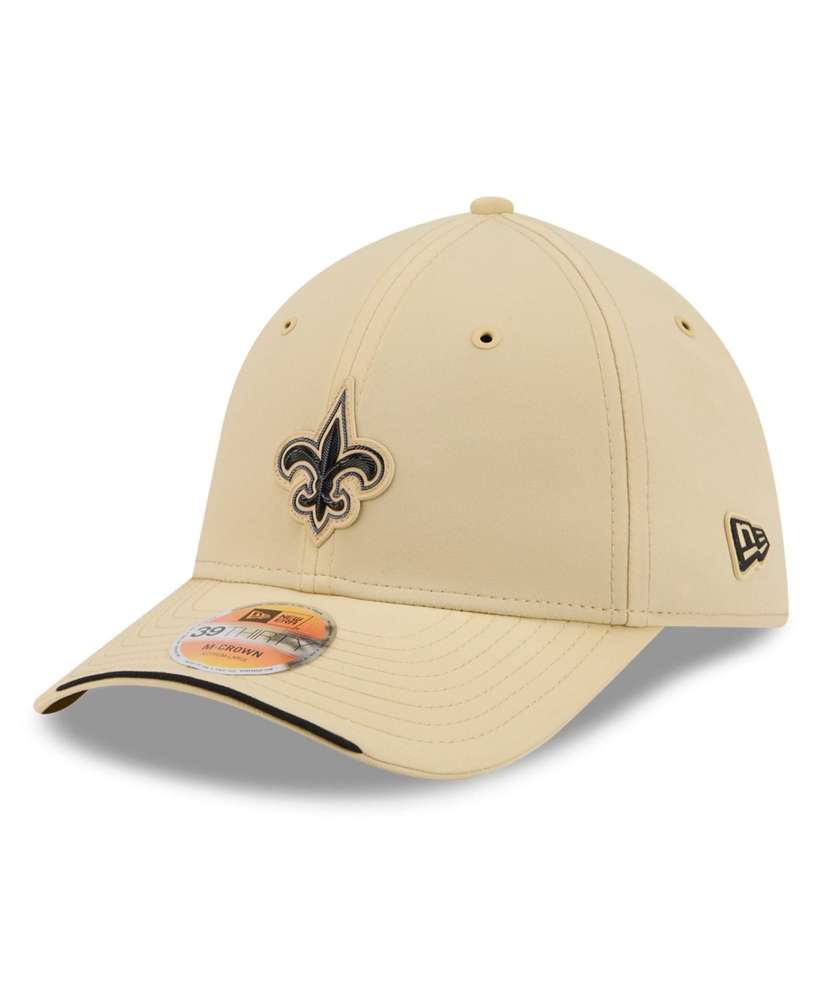 New Era Men's Gold Orleans Saints 2026 Sideline 39THIRTY M-Crown Flex Hat
