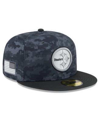 Men's Black Pittsburgh Steelers 2026 Salute To Service 59FIFTY Fitted Hat
