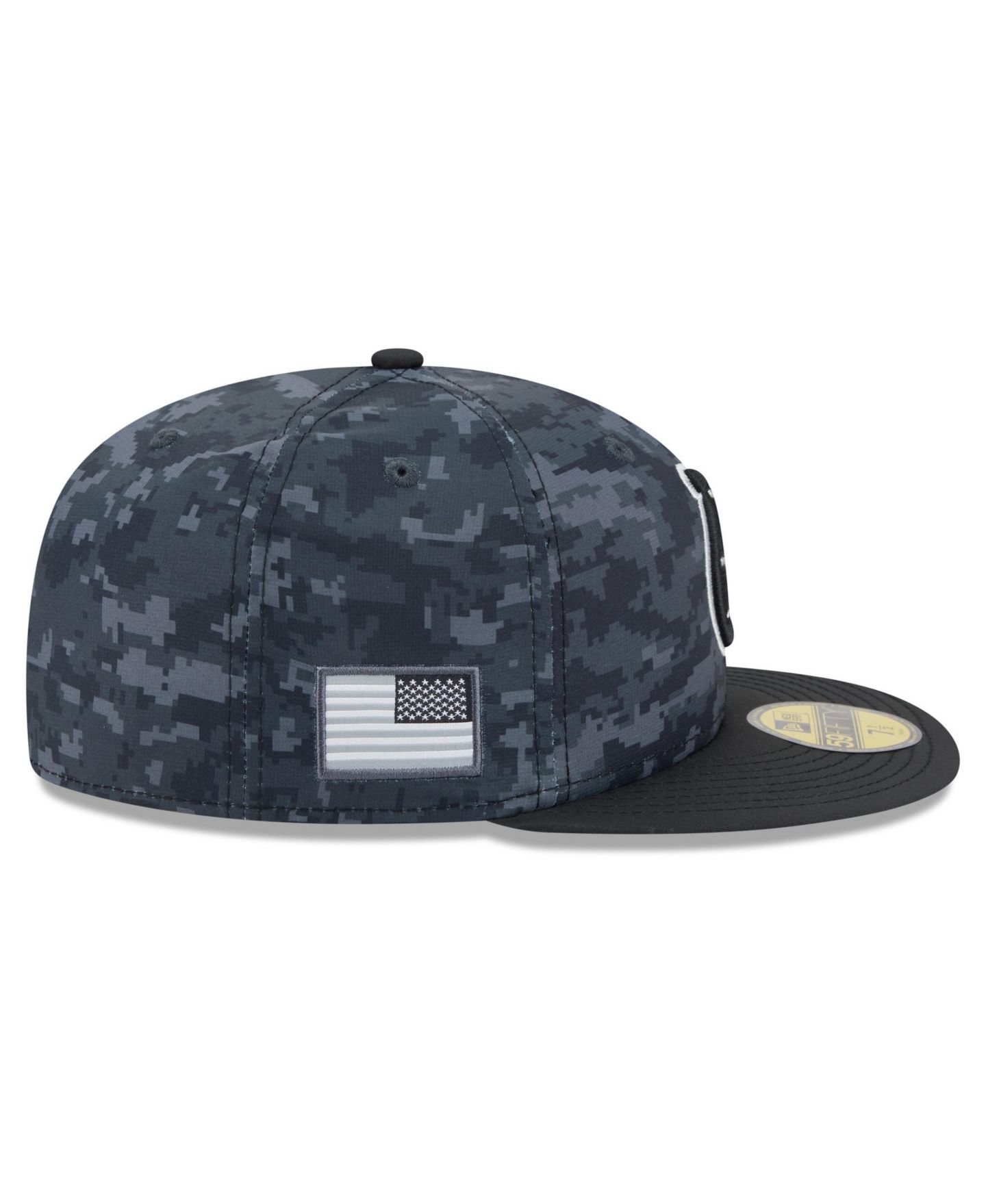 Мужская кепка New Era Black Indianapolis Colts 2026 Salute To Service 59FIFTY Fitted Hat — фото 6