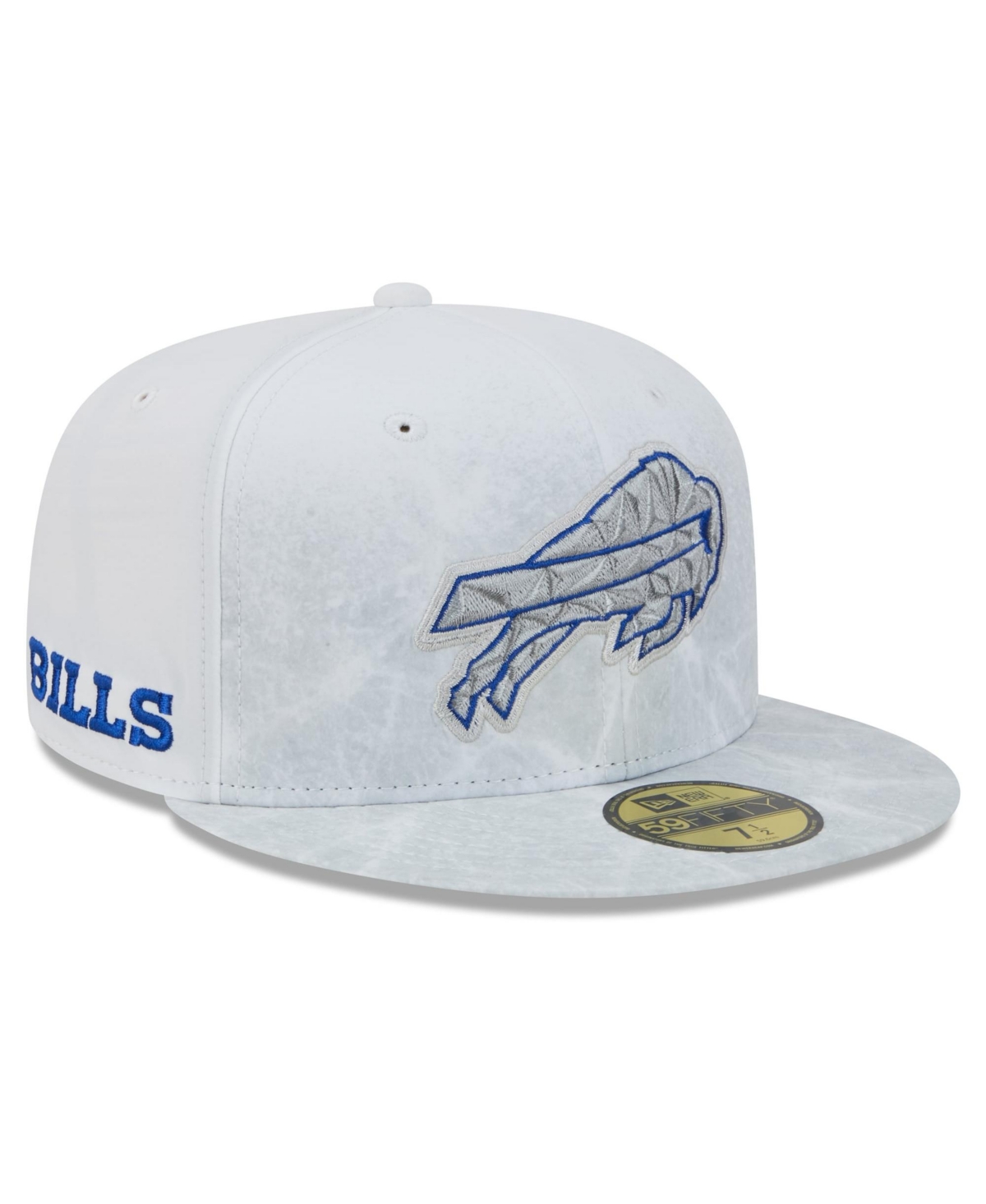 New Era Men's White Buffalo Bills Rivalries Collection 59FIFTY Fitted Hat - White