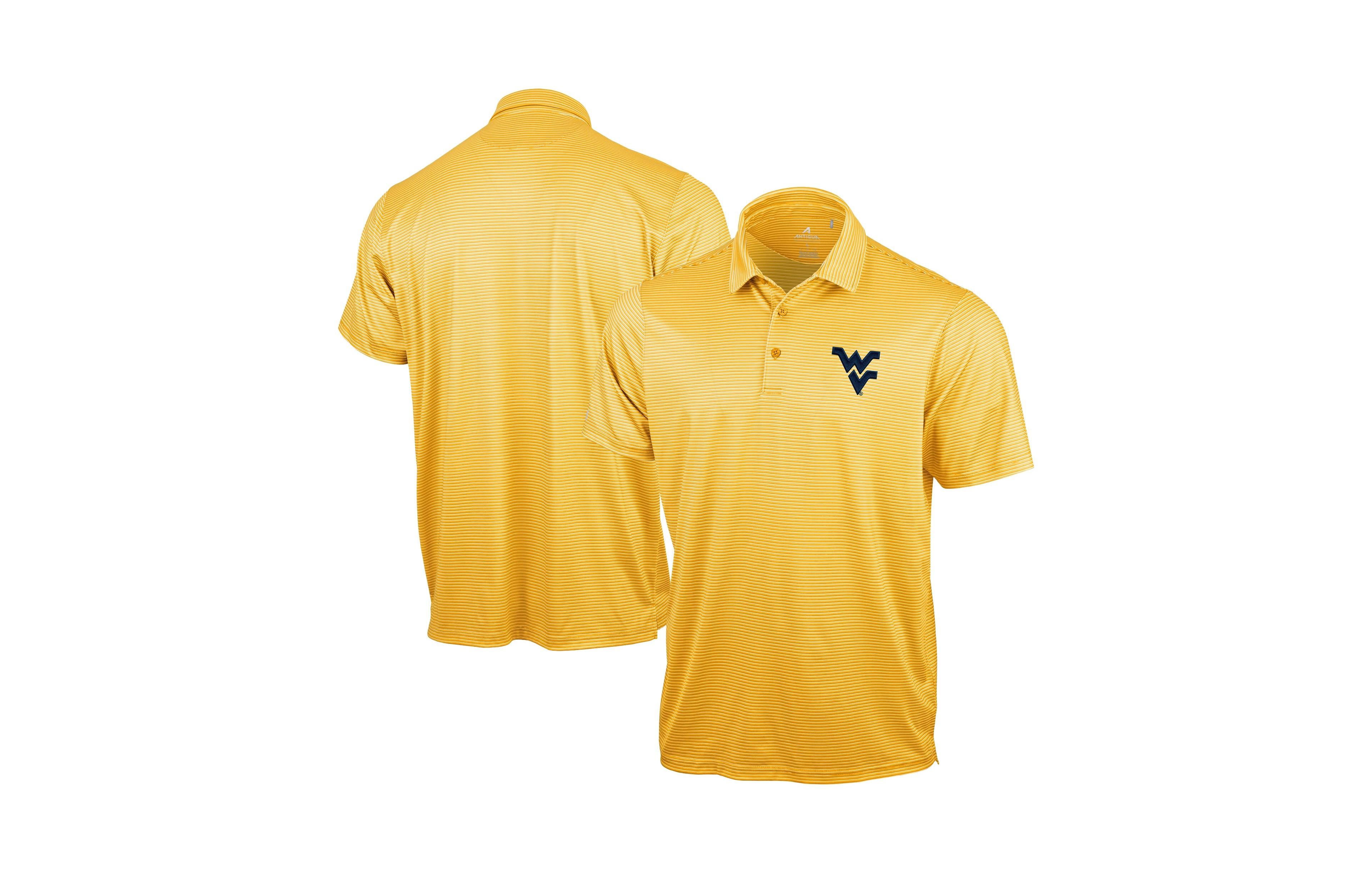 Antigua Men's Gold West Virginia Mountaineers Lineage Polo Shirt