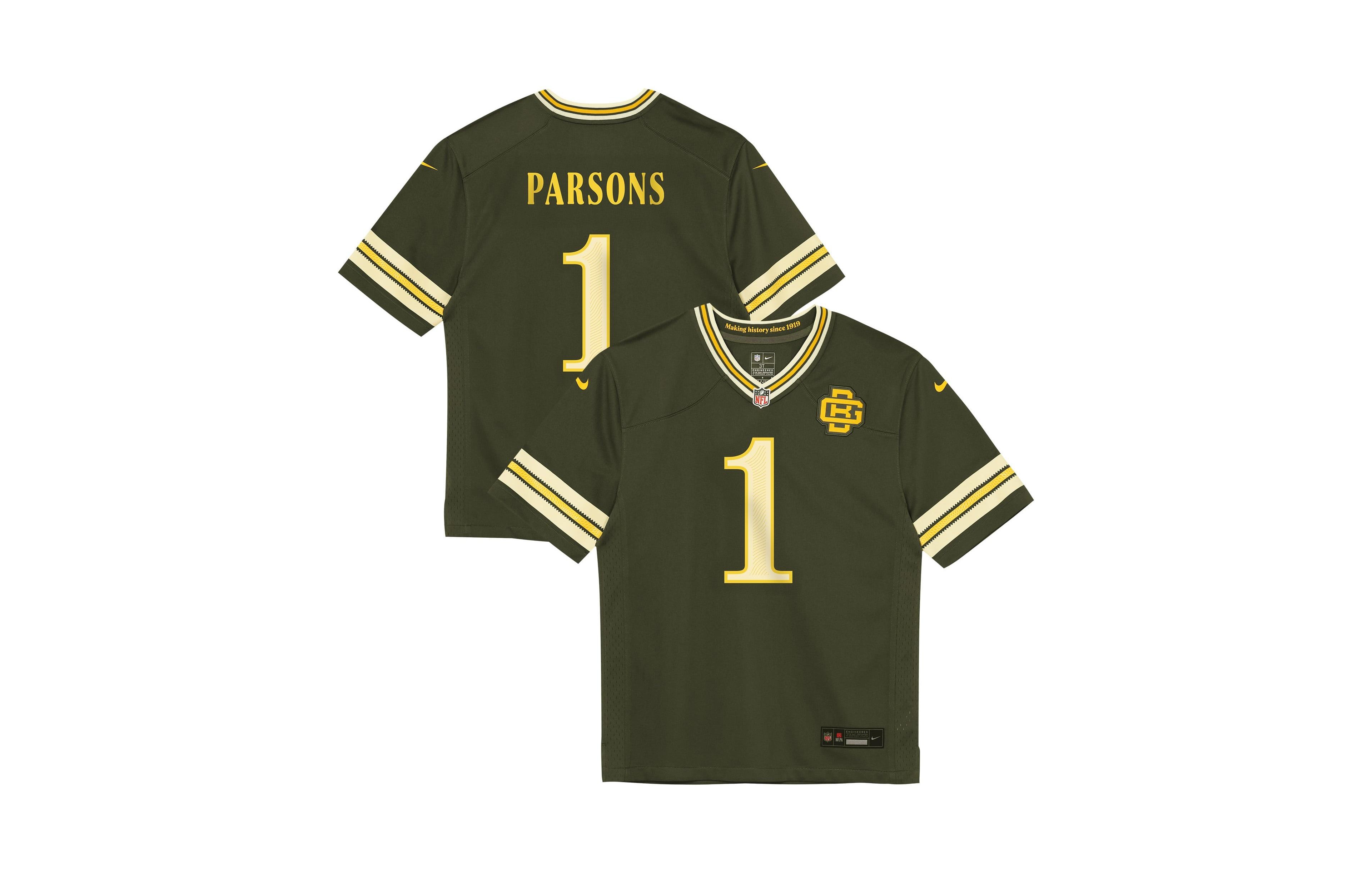 Nike Preschool Micah Parsons Green Bay Packers 2026 Rivalries Collection Game Jersey