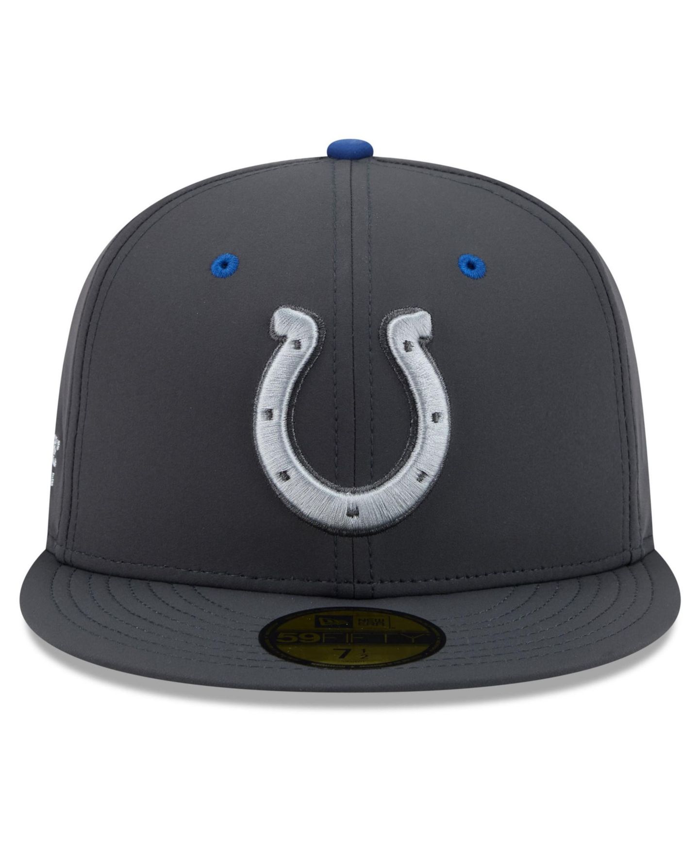 Мужская кепка New Era Anthracite Indianapolis Colts 2026 Rivalries Collection 59FIFTY Fitted Hat — фото 2